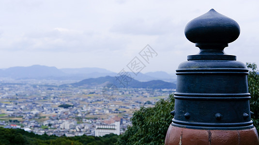 日本金刀比罗山顶点眺望高松市图片