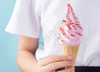 甜筒冰淇淋背景图片