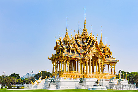 泰国服饰泰国曼谷大皇宫背景