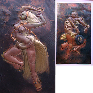 非洲大陆非洲铜版画背景