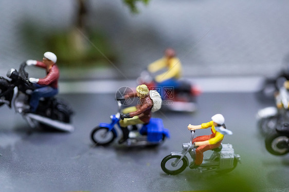 骑车小人模型图片