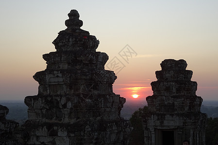 柬埔寨吴哥窟巴肯山日图片