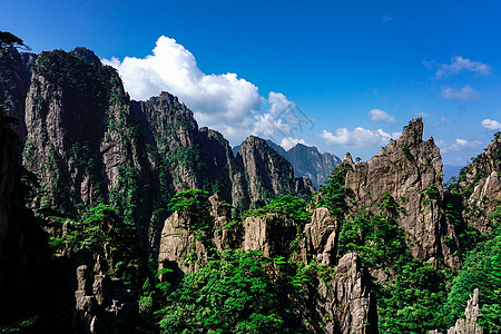 始信峰黄山旅游风景背景