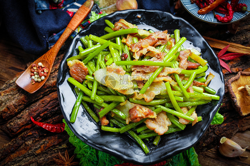 土菜腊味菜薹图片