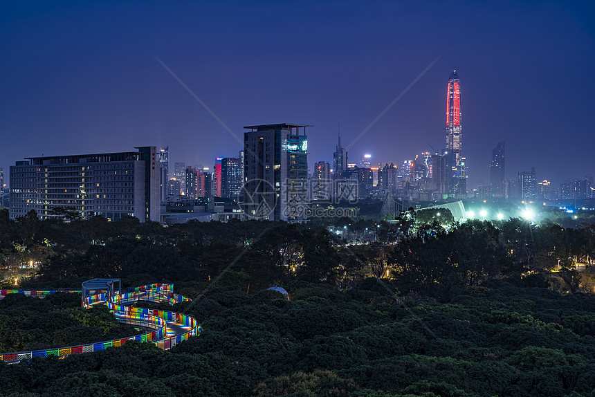 深圳香蜜公园夜景图片
