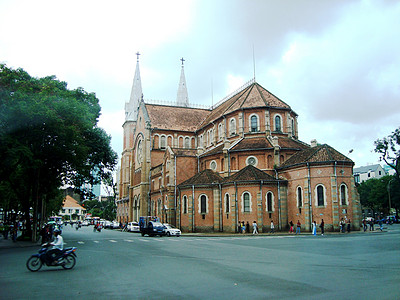 越南胡志明市圣母大教堂建筑图片