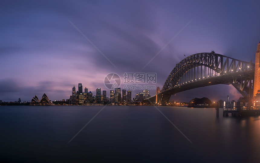 澳洲悉尼城市夜景图片