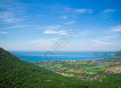 海南槟榔谷海南三亚亚龙湾远景背景