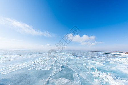 冬季青海湖冰封阿尔卑斯高清图片