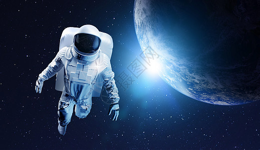 宇航员傲游星空图片素材_免费下载_obj,psd图