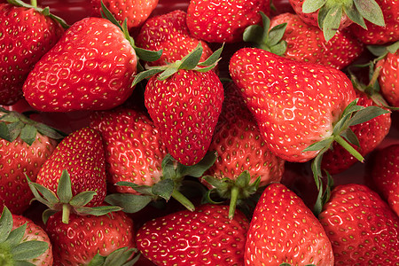 新鲜的草莓新鲜草莓水果高清图片