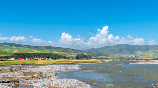 甘肃桑科草原风光图片