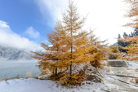 新疆天山风光背景图片