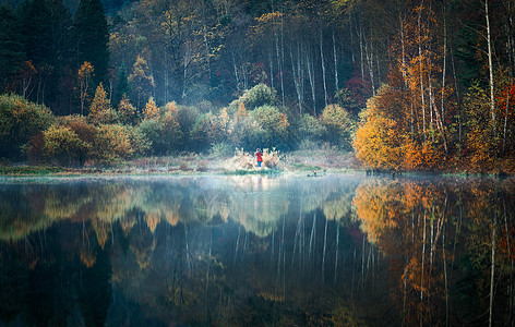 秋天景色坝上秋景高清图片