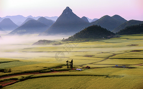 河流山川四川漓江山川河流唯美风光背景