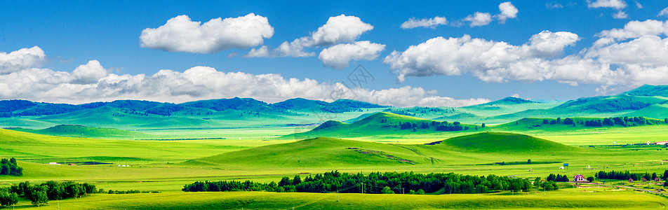 草原山坡草原风光美景背景