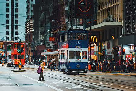 香港街景ins风人行道高清图片