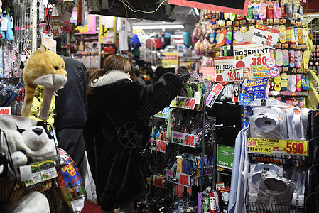 东京购物日本东京免税店背景