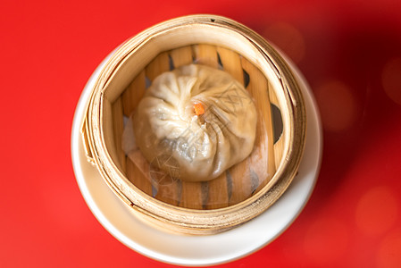 中式小笼包美食高清图片