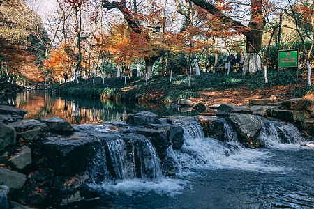 杭州断桥浙江杭州九溪十八涧背景