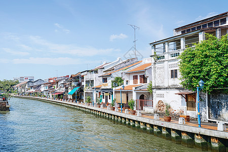 世界文化遗产马六甲海峡历史建筑高清图片