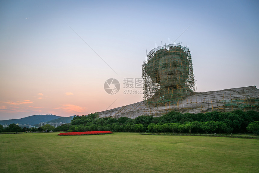 长沙橘子洲头雕塑图片