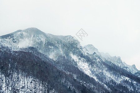 日本北海道层云峡雪景图片