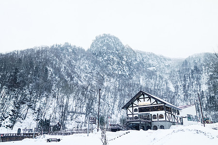 日本北海道层云峡雪景图片