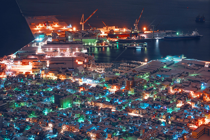 世界三大夜景函馆夜景图片