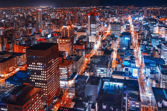 日本札幌夜景图片