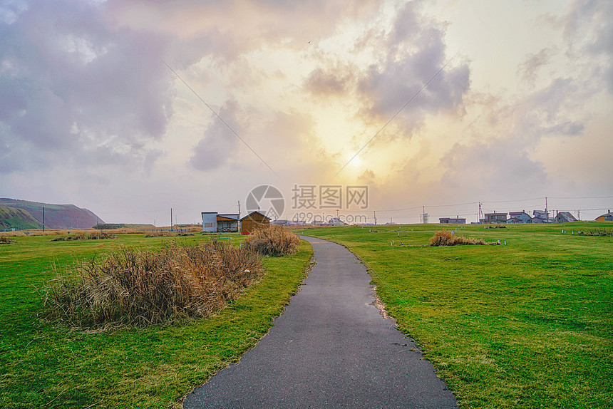 北海道的秋季田园风光图片