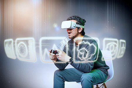 VR虚拟科技元宇宙高清图片素材
