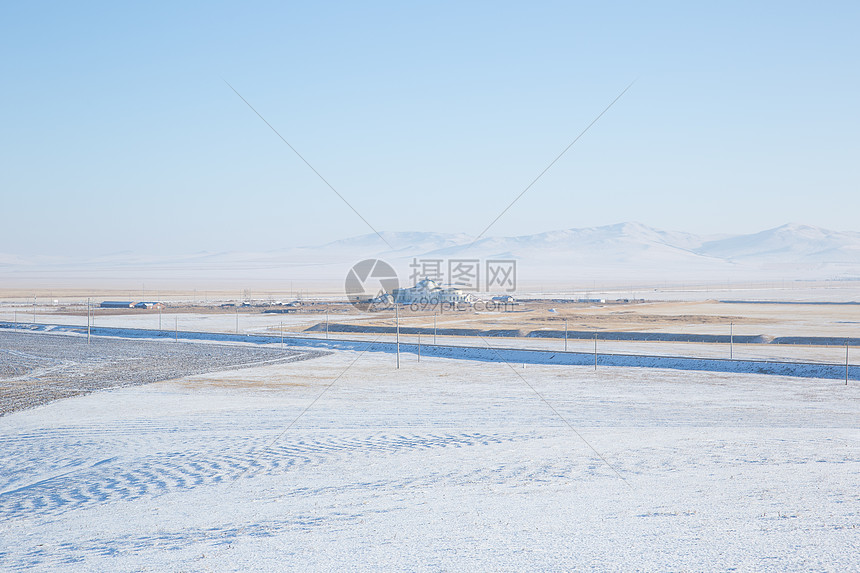 冬季内蒙古平原风光图片