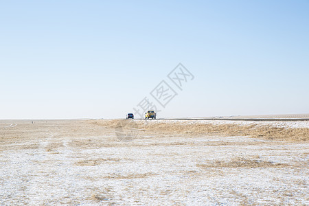 冬季内蒙古边防线公路图片