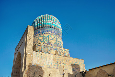乌兹别克斯坦撒马尔罕雷吉斯坦广场清真寺图片