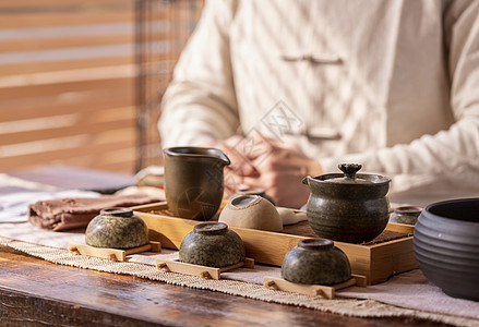禅意茶道背景