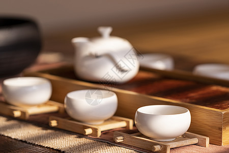 新疆特色茶具背景