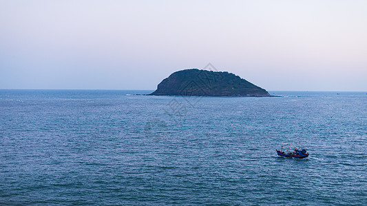 海上小岛海上孤岛背景