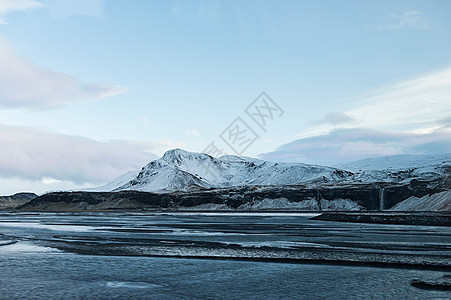 冰岛雪山北欧风景高清图片