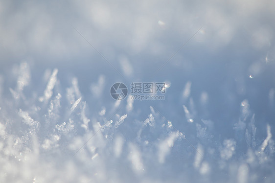 雪花微距特写图片