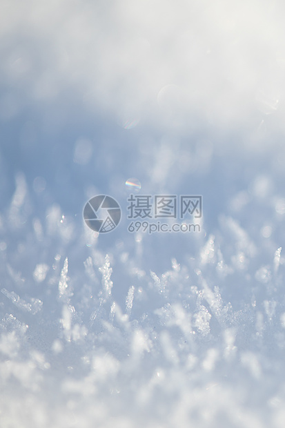 雪花微距特写图片