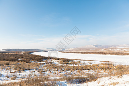 内蒙古冬季雪原风光图片