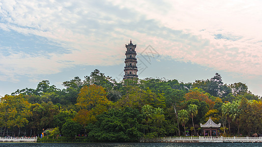 广东旅游广东惠州西湖泗州塔背景