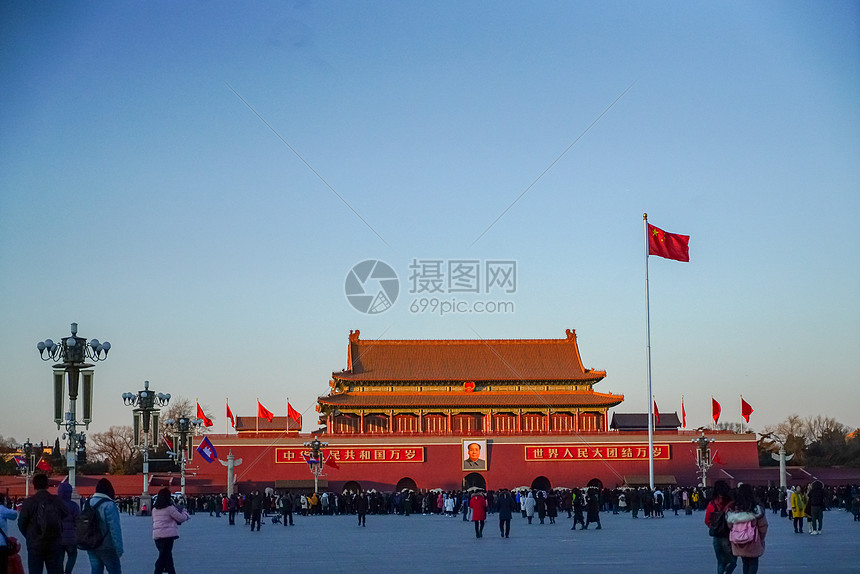 北京天安门广场风光图片