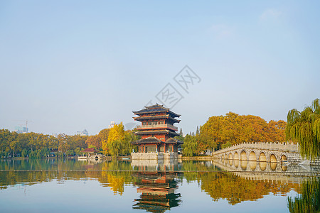 古乡湖安徽合肥古逍遥津背景