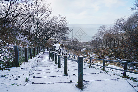 北海道知床瀑布高清图片