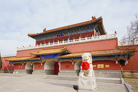 鞍山玉佛苑大门图片