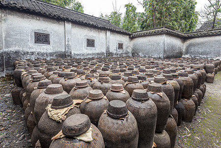 浙江嘉兴江南古镇乌镇酿酒作坊背景