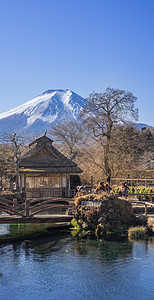 日本富士山背景图片