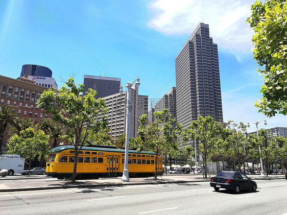 美国西部行旧金山市路景图片